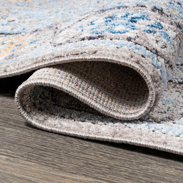 Izmit Geometric Vintage Medallion Area Rug